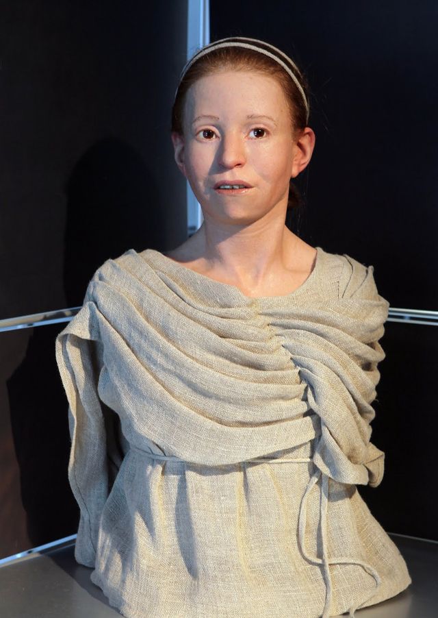 Rekonstrukce tváře jedenáctileté dívky z Athén, které bylo dáno jméno Myrtis.
