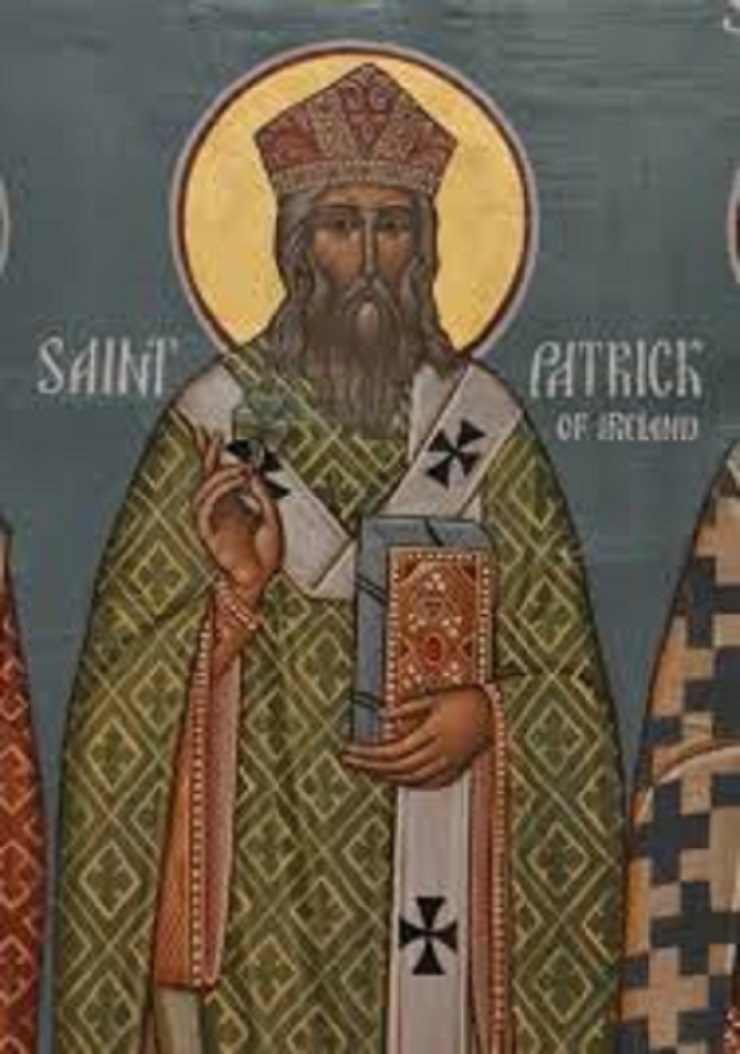 Podle jedné verze vytvořil keltský kříž svatý Patrik.