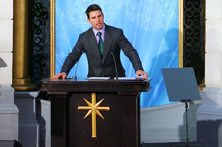 Reklamní tváří scientologie se stal herec Tom Cruise.