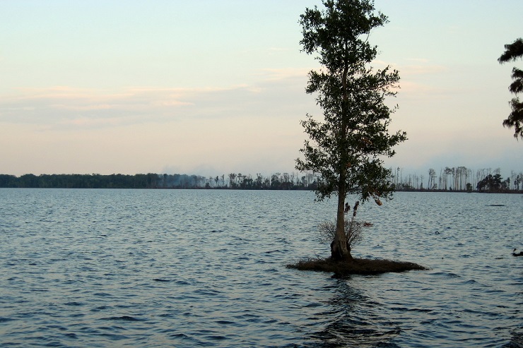 Pověstmi je opředeno také jezero Drummond v mokřadech.