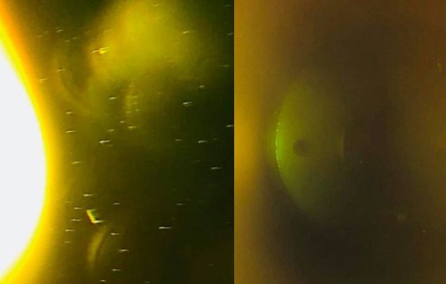Amatérská astronomka vyfotografovala u Slunce podivný objekt.