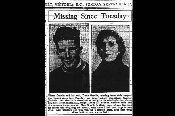 Zpráva o pohřešované ženě v novinách