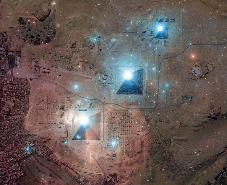 Sfinga a pyramidy vypadají stejně jako souhvězdí Orionu.