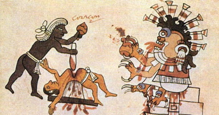 O brutální výjevy nebyla v říši Aztéků nouze.