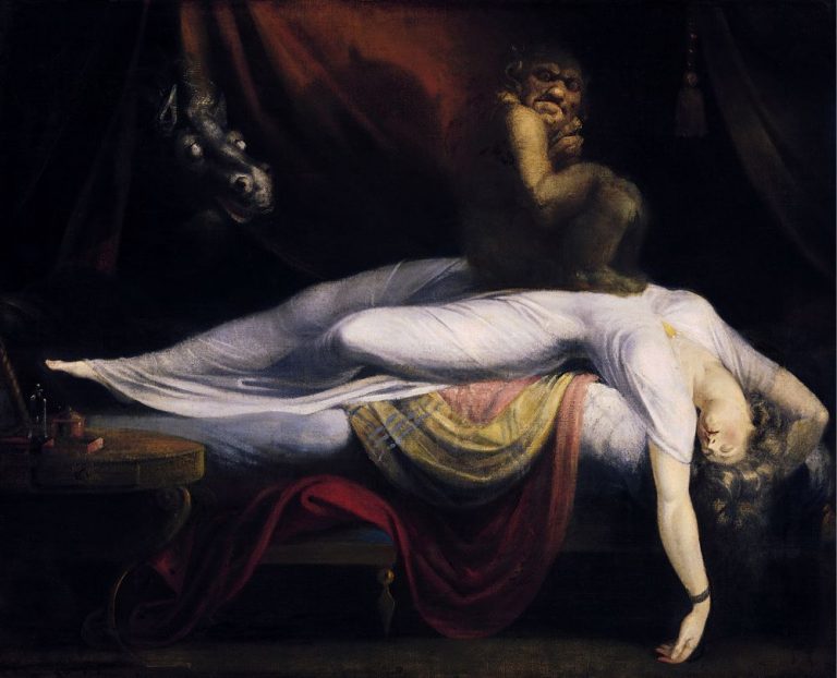 Slavný obraz Henryho Fuseliho už v roce 1781 přesně zachytil pocity, které se váží k nočním můrám a spánkové paralýze.