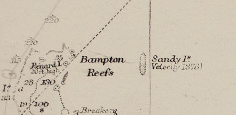 Sandy na mapě z roku 1908