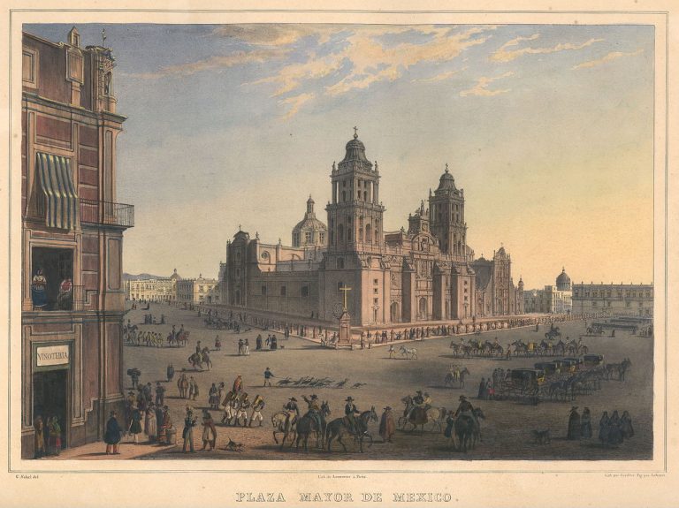 Náměstí Plaza Mayor v roce 1836