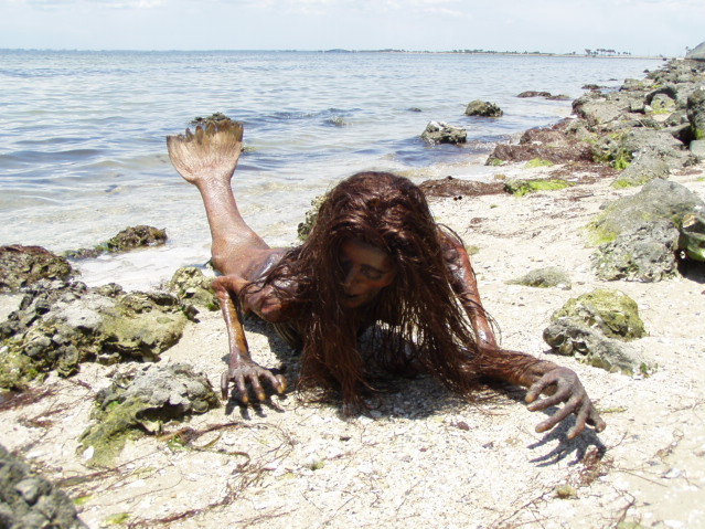 Uměle vytvořená mumie mořské panny, na internetu ji považovali za skutečnou.