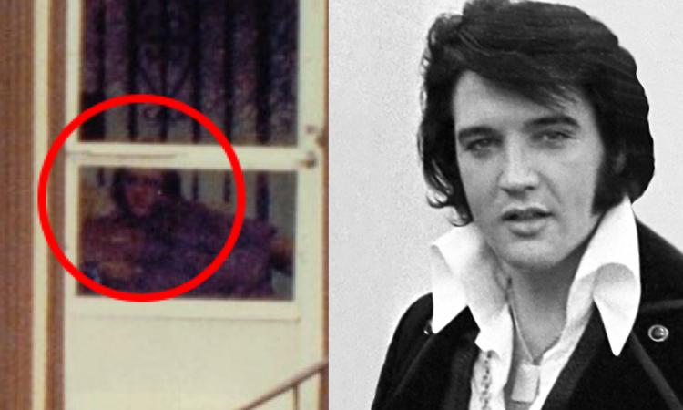 Jedna z mnoha fotografií údajně zachycujících živého Elvise po jeho smrti.