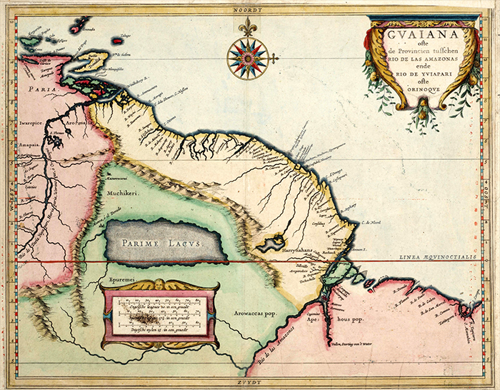 Podle mapy ze 16. století leží El Dorado u jezera Parime.