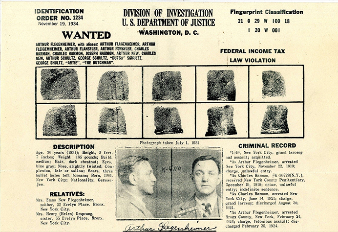 Plakát s popisem hledaného zločince, foto: docsteach.org