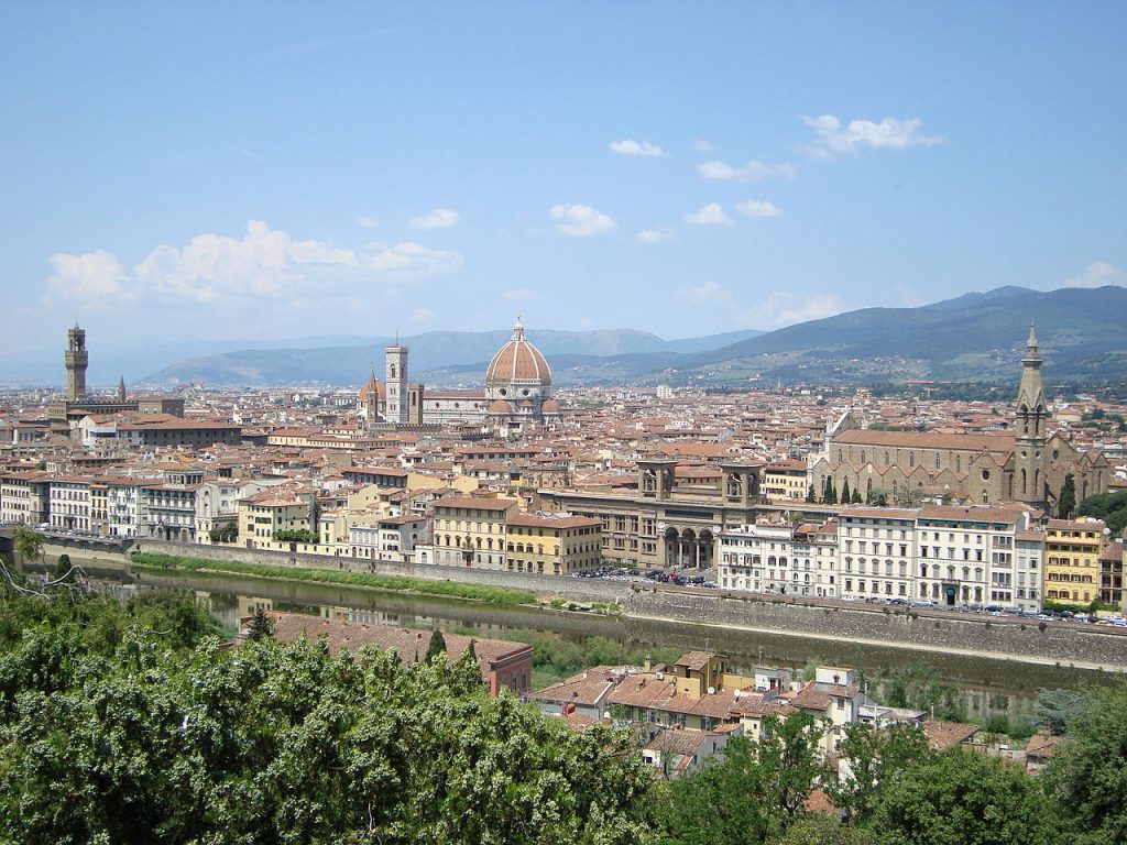 Florencie je oblíbeným cílem turistů. Foto: Wikimedia Commons