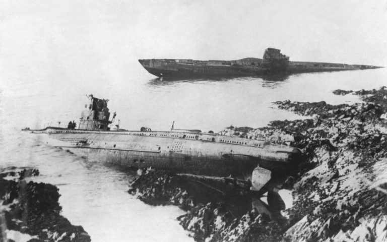 Pohled na německou ponorku UB 85 FOTO: archiv