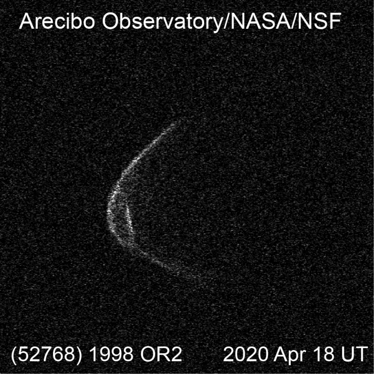 Asteroid 1998 OR2, foto: NASA, observatoř Arecibo