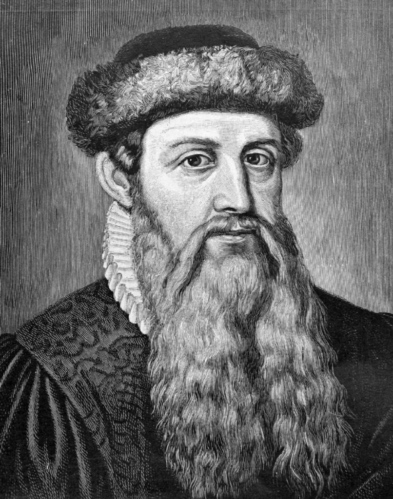 Johannes Gutenberg, vynálezce knihktisku. Foto: Wikimedia Commons