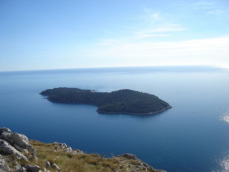 Prokletý ostrov Lokrum, foto Wikimedia Commons