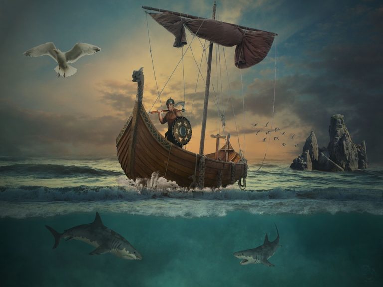 Vikingové se vydávali do neznámých končin.