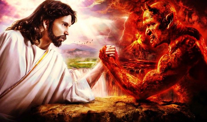 Zjevují se v mracích andělské i pekelné síly? Foto: pinterest.com