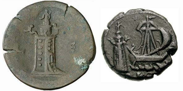 Mince zobrazující podobu majáku. Foto: Wikimedia Commons