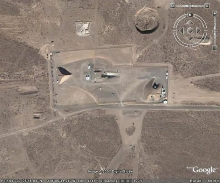 Pyramida na satelitním snímku, foto Google Earth