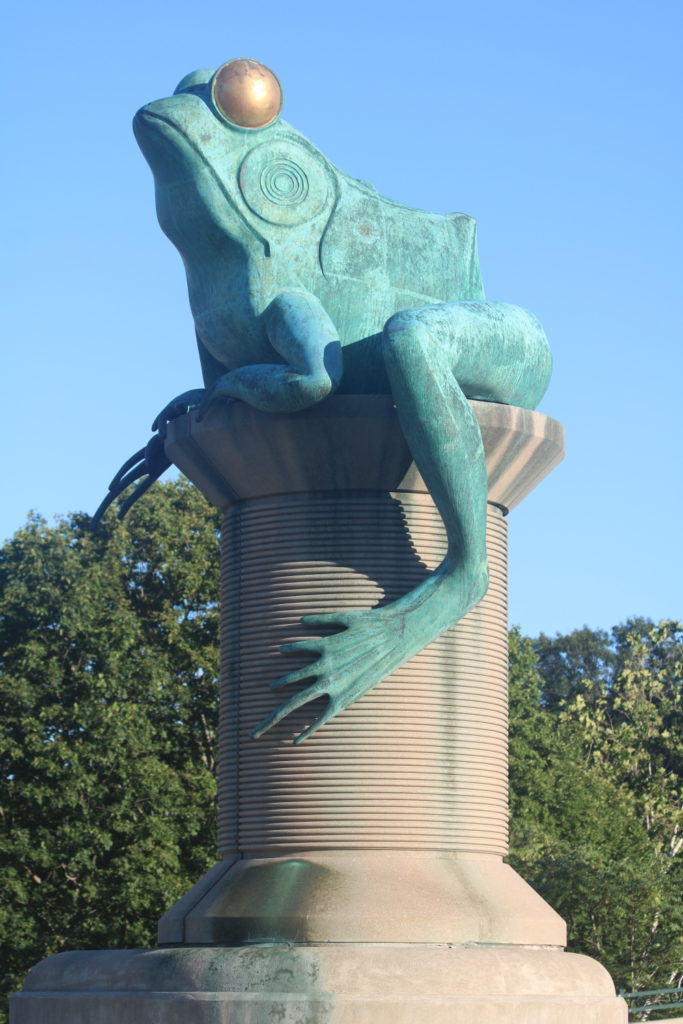 Žabí válku dnes připomíná tento pomník, foto Wikimedia Commons