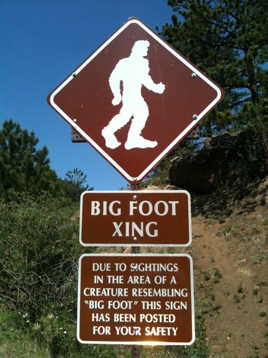 Některá oblasti už mají značky varující před výskytem bigfoota, foto Wikimedia Commons