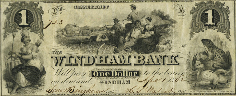 Žába se dostala také na staré bankovky, foto Wikimedia Commons