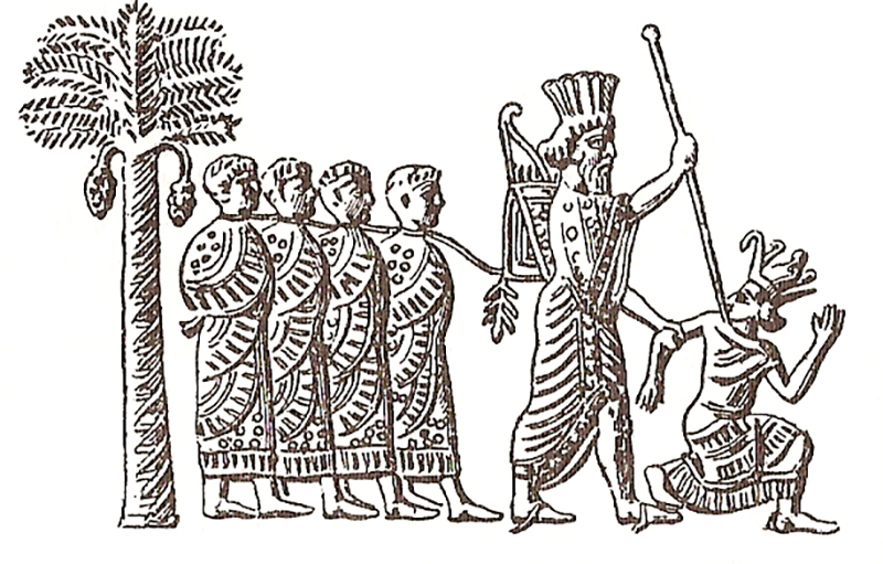 Král Kambýsés zatýká egyptského faraóna, foto Wikimedia Commons