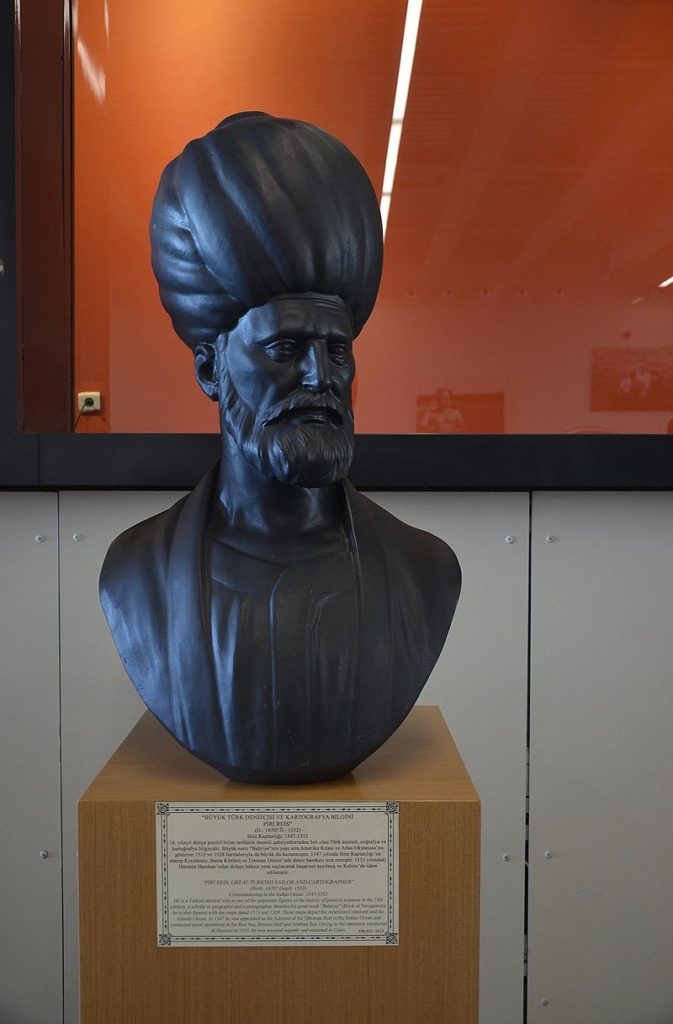 Busta Piriho Reise v istanbulském muzeu, foto Wikimedia Commons