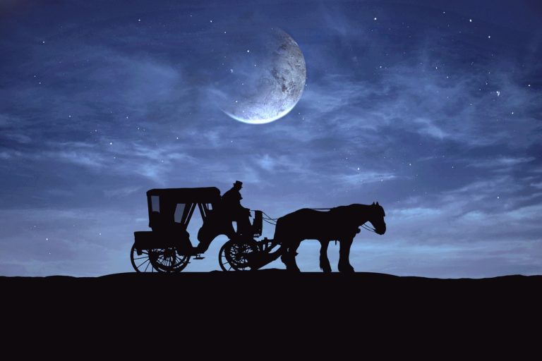 Kočár s kněžnou Drahomírou pohltí podle legendy samo peklo. FOTO: Pixa bay - volné dílo