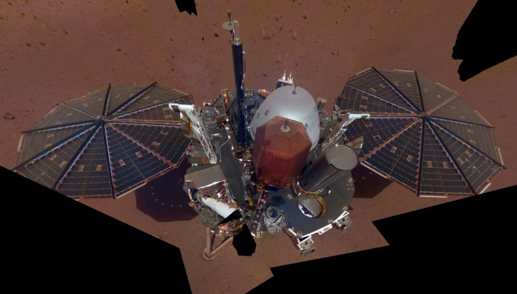 Selfie“ modulu InSight, foto: tiskové oddělení NASA/JPL-Caltech 