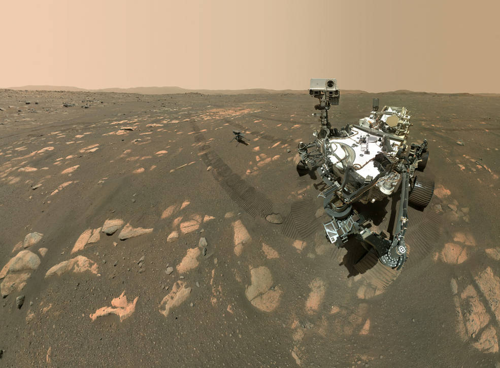 „Selfie“ roveru Perserverance, foto NASA/JPL-Caltech/MSSS 