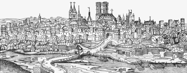 V 15. století má Mnichov kolem 15 000 obyvatel. Kostel by tak pojmul všechny i obyvatele okolních vsí. Foto: Wikimedia commons -volné dílo