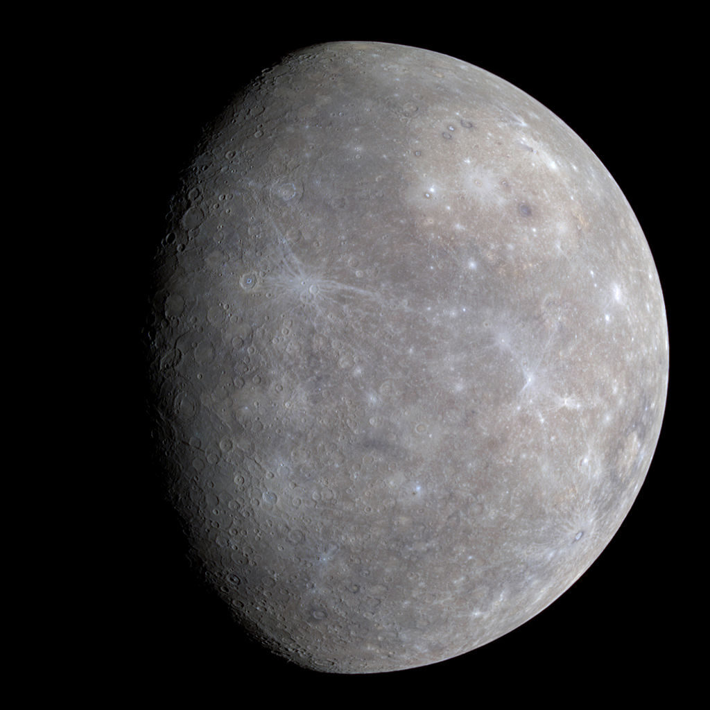 Merkur je v naší soustavě nejblíže Slunci, foto NASA / Creative Commons / volné dílo