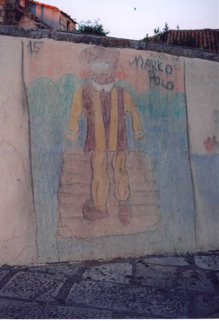 Marko Polo se stal součástí i „street art“ na Korčule.