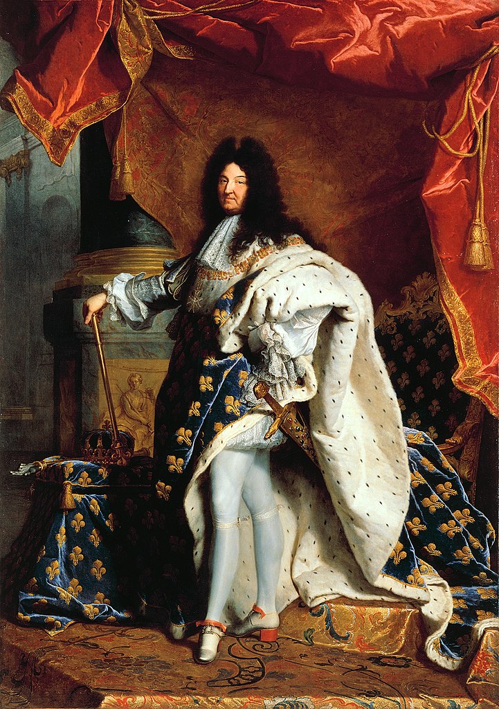 Král Ludvík XIV. na obrazu malíře Hyacintha Rigauda. (Public domain, via Wikimedia Commons)
 
