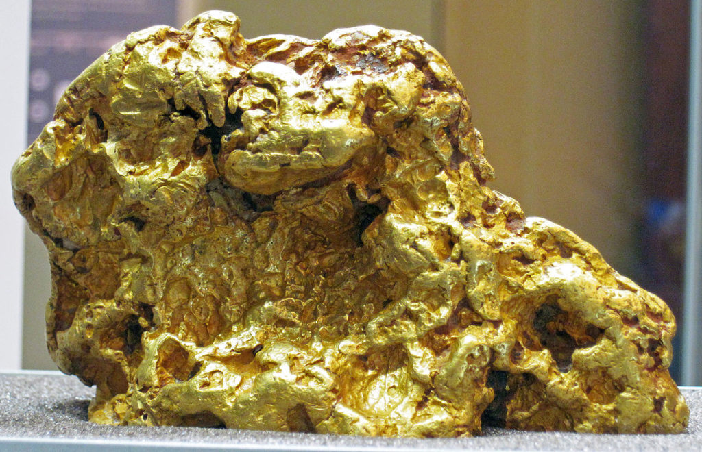 Zlatý nugget nalezený v Austrálii. FOTO: James St. John, CC BY 2.0, via Wikimedia Commons