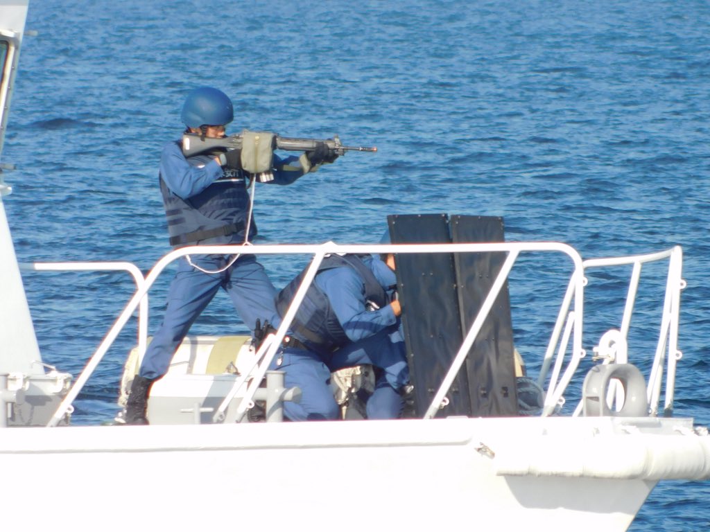 Japonská pobřežní stráž v akci. Zdroj foto: k_shirai_95, CC BY-SA 4.0 , via Wikimedia Commons