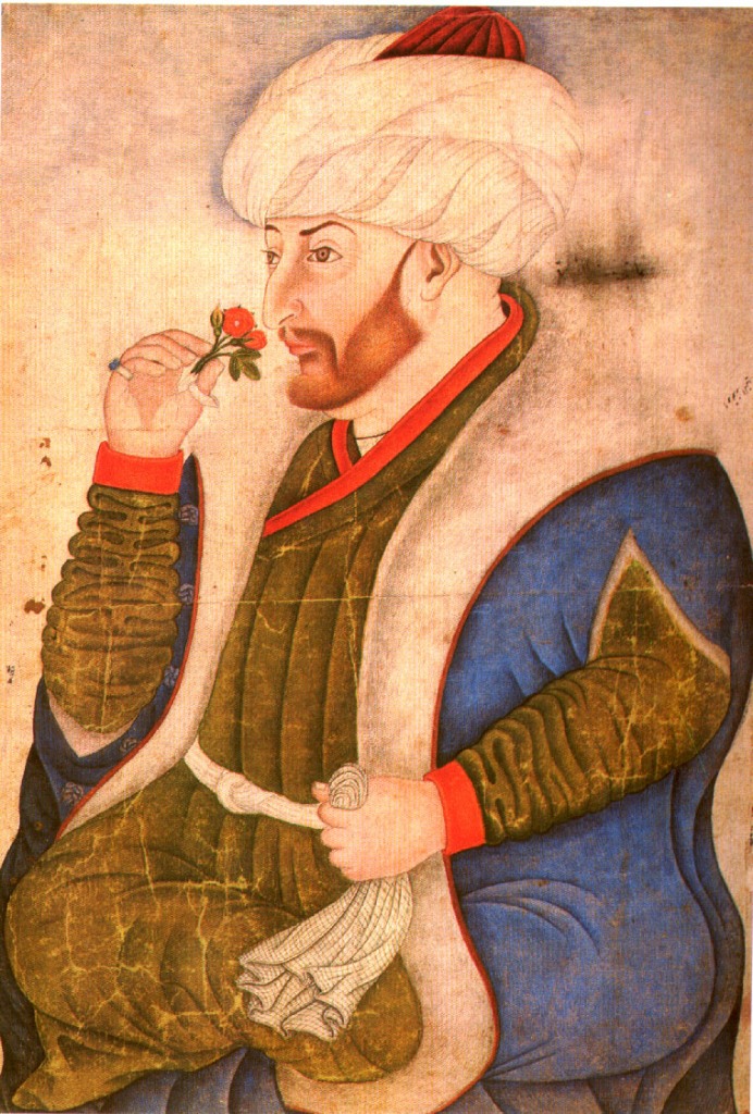 Největším nepřítelem Vlada III. byl Mehmed II., turecký sultán z dynastie Osmanů. Zdroj obrázku: Nakkaş Sinan Bey, Public domain, via Wikimedia Commons