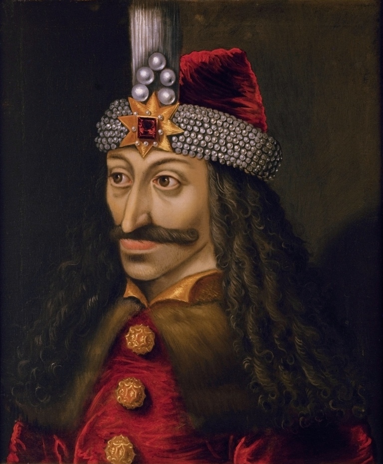 Podobizna valašského knížete Vlada III. Zdroj obrázku: Anonymous Unknown author, Public domain, via Wikimedia Commons