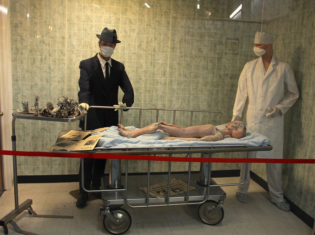 Tělo mimozemšťana uvidíte také v Roswellském muzeu. Samozřejmě umělé. Foto: TravelingOtter / Creative Commons BY-SA 2.0