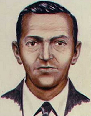 Podobizna D. B. Coopera z roku 1971 sestavená na základě popisu svědků. FOTO: U.S. Federal Bureau of Investigation / Creative Commons / volné dílo