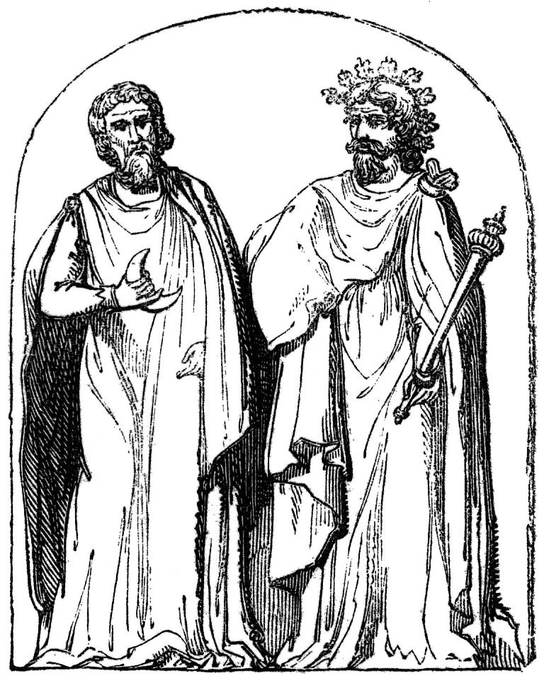 Druid stál na pomyslném vrcholu keltské společnosti. Zdroj obrázku:  Bernard de Montfaucon, Public domain, via Wikimedia Commons