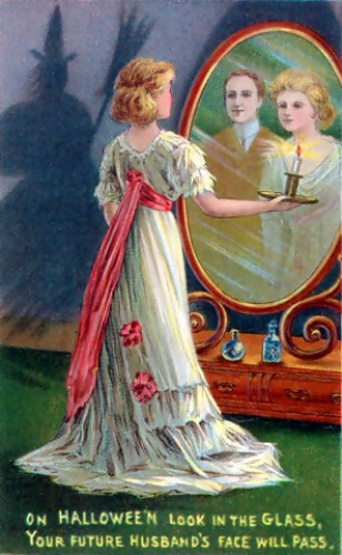 Ještě ve 20. století se věřilo, že dívkám Bloody Mary zjeví jejich manžela. FOTO: Neznámý autor / Creative Commons / volné dílo