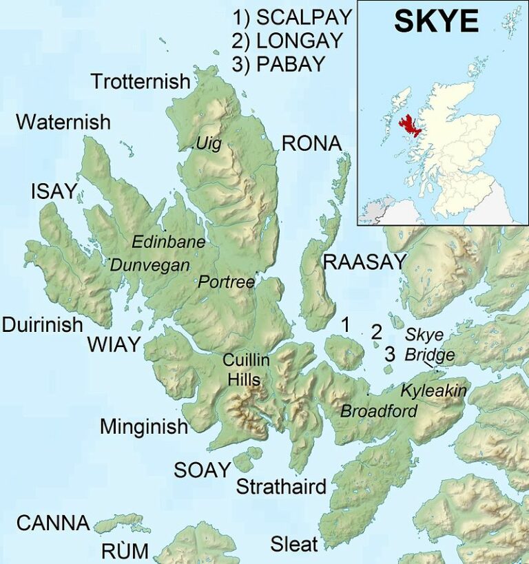 Ostrov Skye leží na severozápadě Skotska. Foto: COSD/Creative Commons/CC BY-SA 3.0