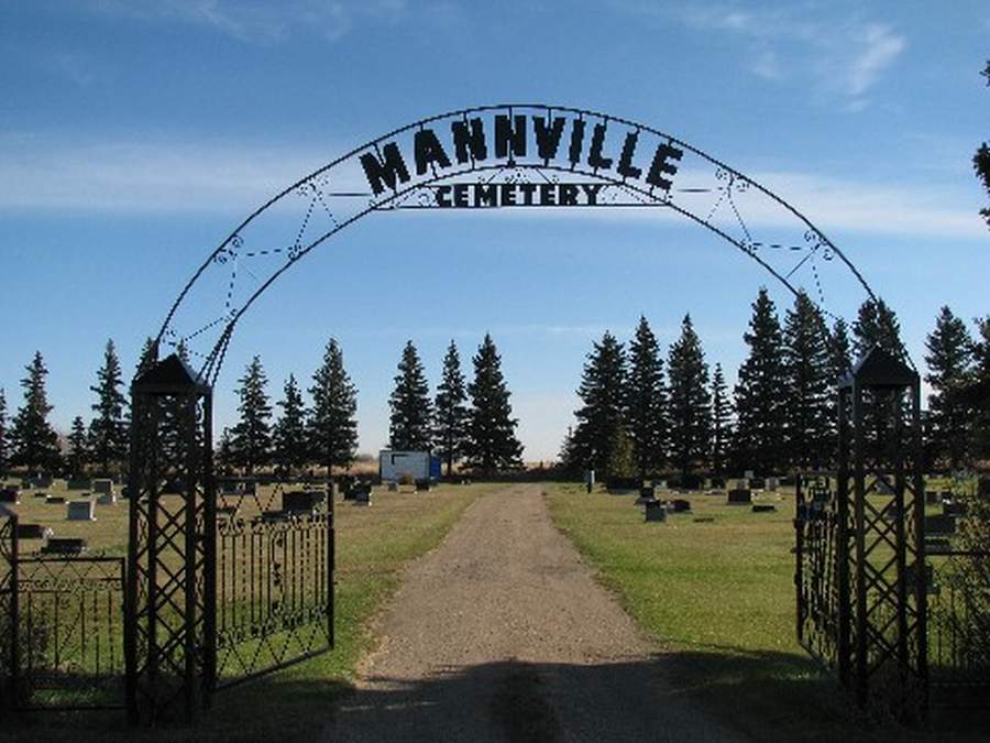 Manvillský hřbitov. Vesničku najdete v regionu Alberta. Foto:  mannville.com - stránky města 