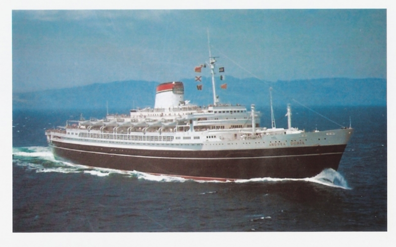 Zaoceánský parník Andrea Doria je chloubou Itálie. Foto: Neznámý autor / Creative Commons / volné dílo
