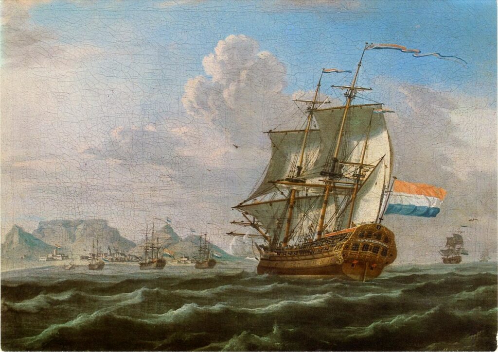 Bludný Holanďan údajně býval jednou z lodí Východoindické obchodní společnosti. FOTO: Iziko William Fehr Collection (Castle of Good Hope), Public domain, via Wikimedia Commons