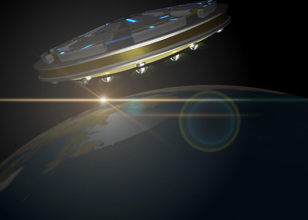UFO zřejmě sledují pozemské raketové testy, foto Pixabay