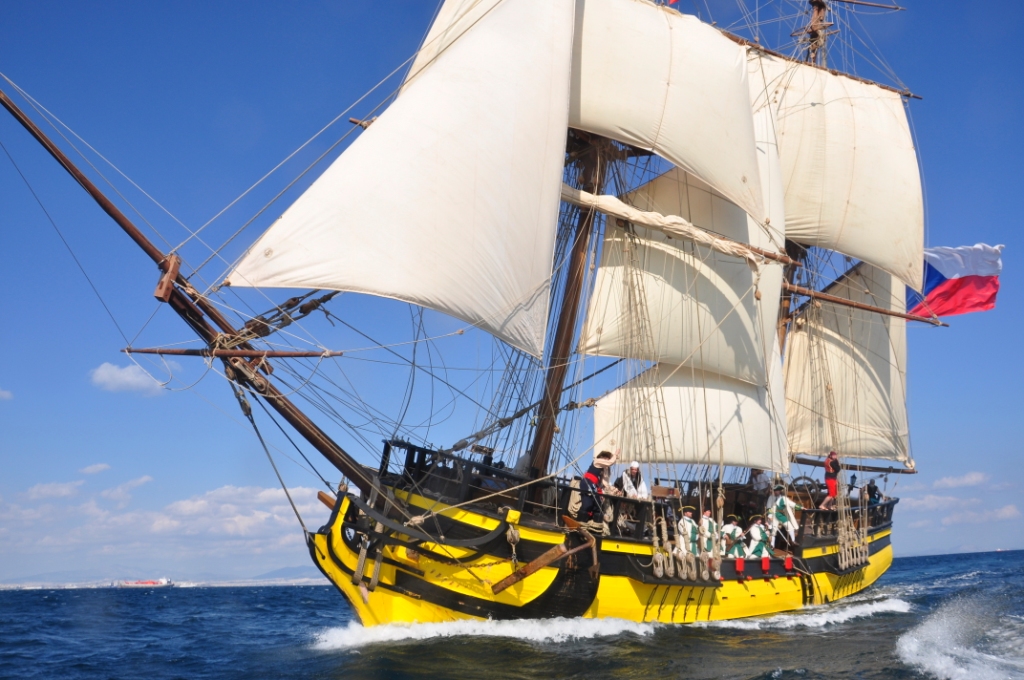 Na oceánech se objevila i replika lodi La Grace. Předobrazem byla pirátská loď Augustina Heřmana. Zdroj foto:  Luděk Kocourek, CC BY 3.0 , via Wikimedia Commons
